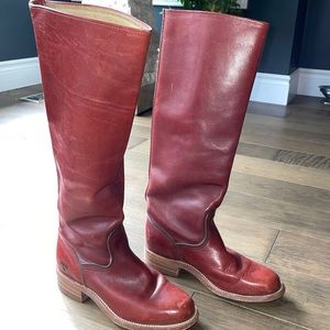 Frye tall boots size 5 women’s rich brown